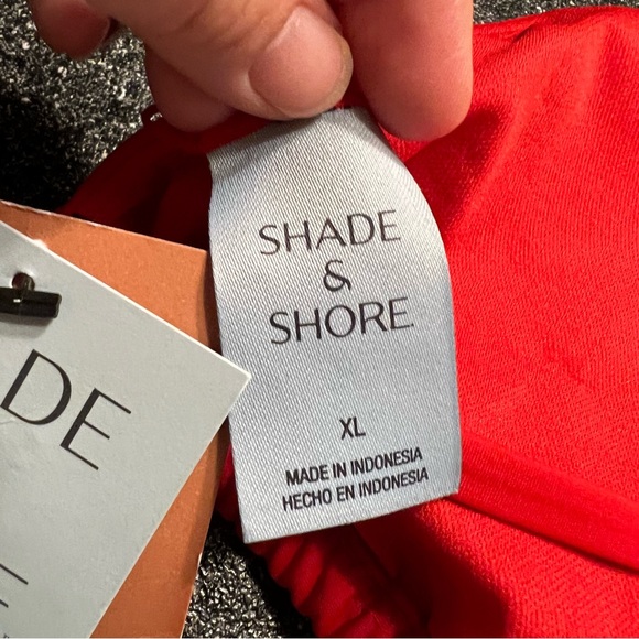 4/$20 NWT Shade & Shore Red Bikini Top XL - Picture 4 of 8
